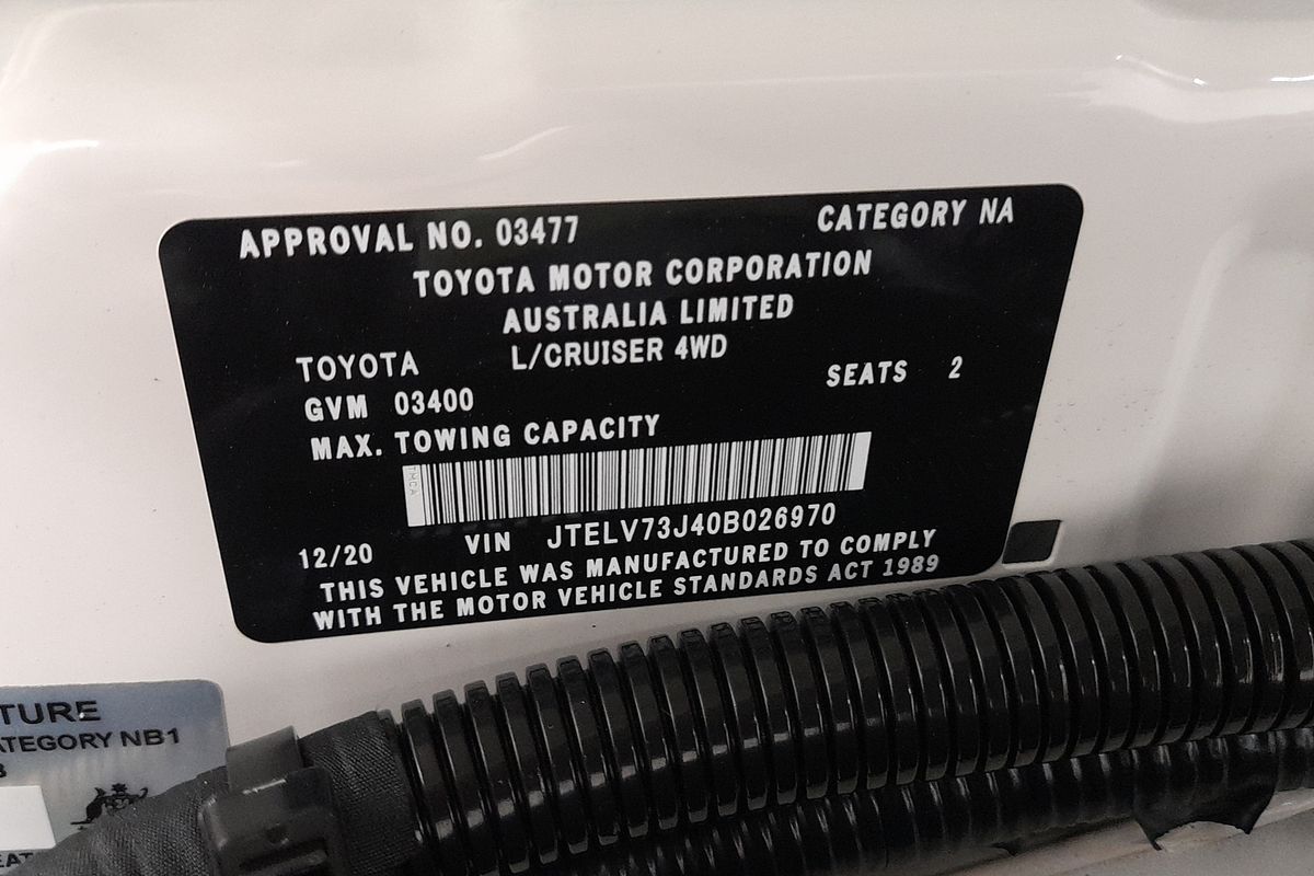 2020 Toyota Landcruiser GXL VDJ79R 4X4