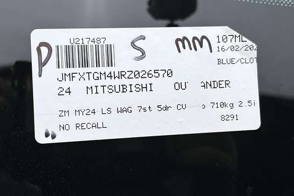 2024 Mitsubishi Outlander LS ZM