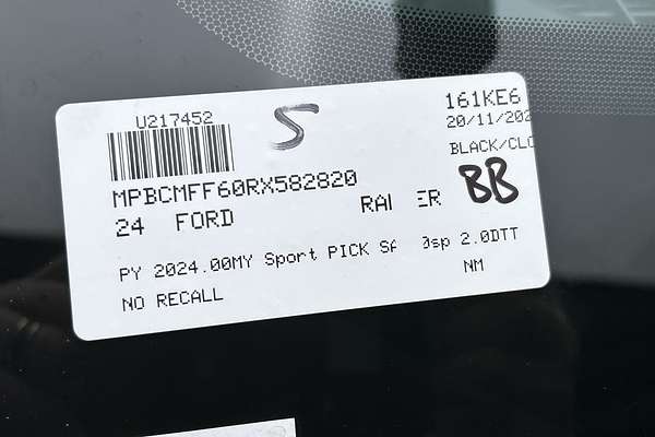 2024 Ford Ranger Sport 4X4 2.0L