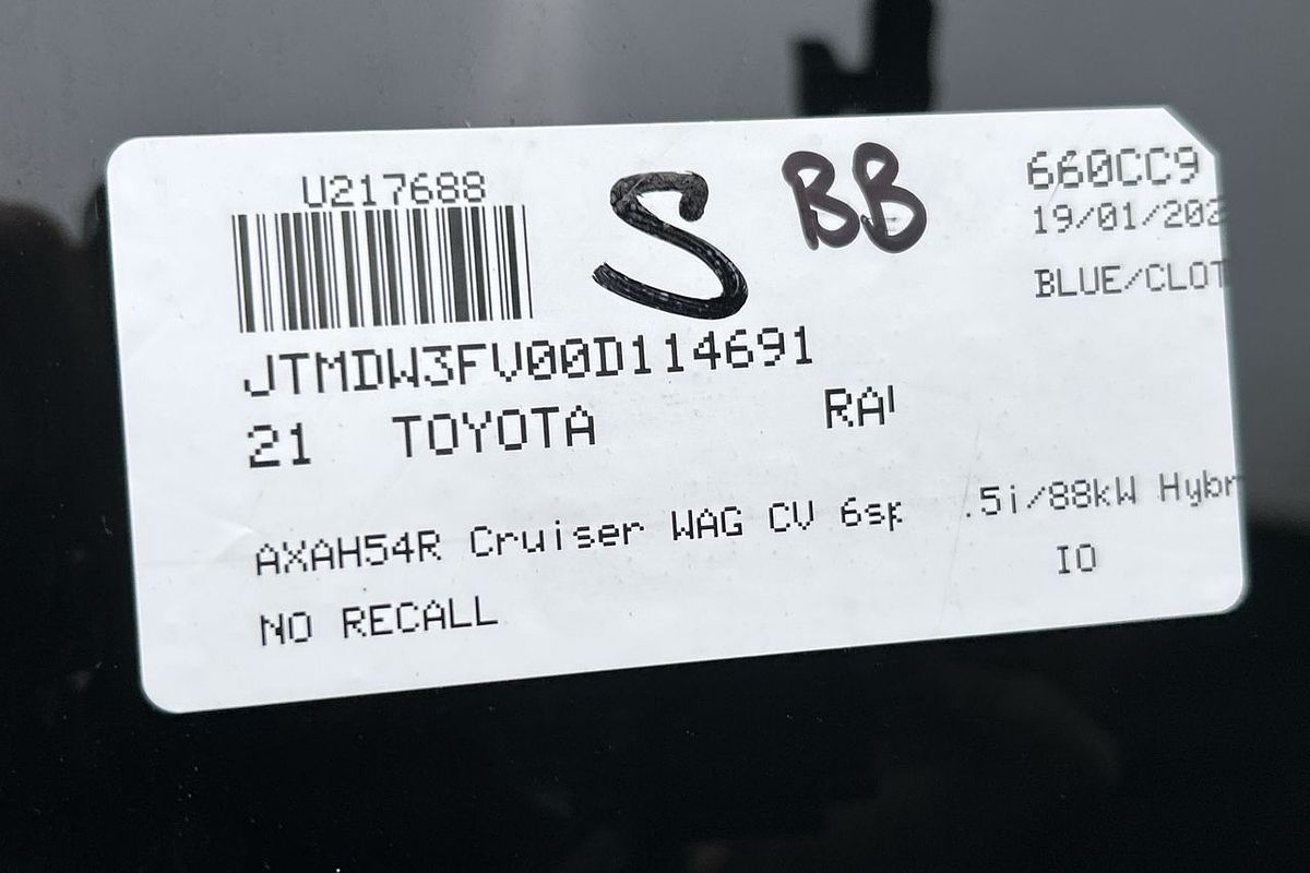 2021 Toyota RAV4 Cruiser AXAH54R