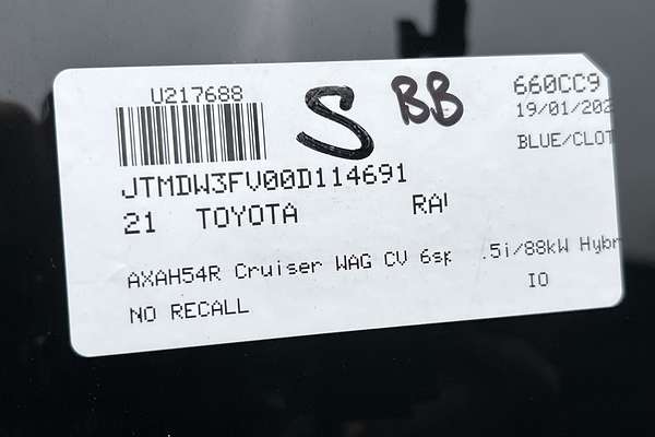 2021 Toyota RAV4 Cruiser AXAH54R
