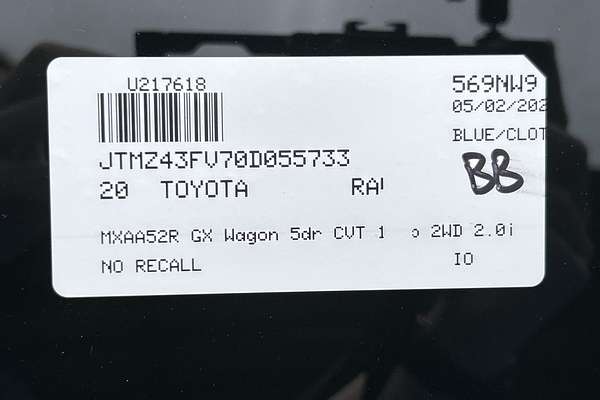 2020 Toyota RAV4 GX MXAA52R
