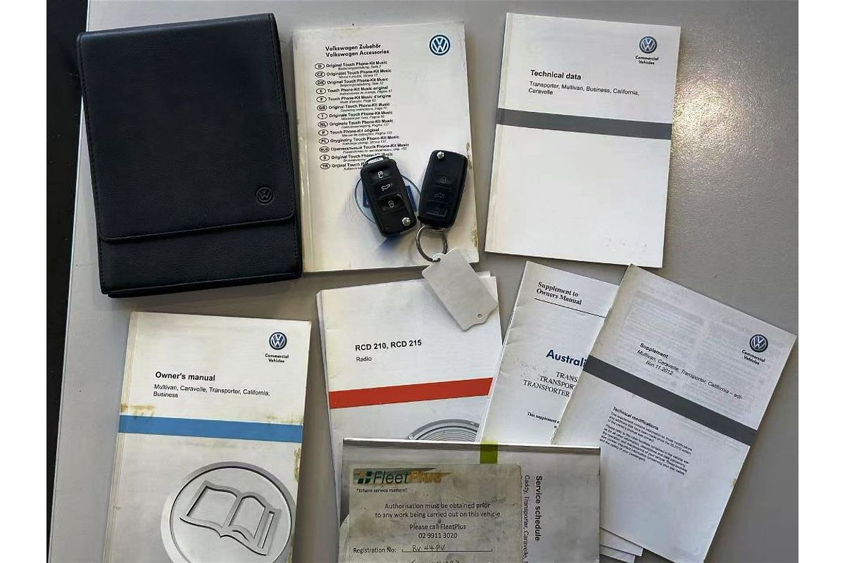 TRANSPORTER T5 MY13 TDI 340 SWB MID 2.0L DT4 DIESEL TURBO F/INJ 7 SP AUTO DIRECT SHIFT VAN