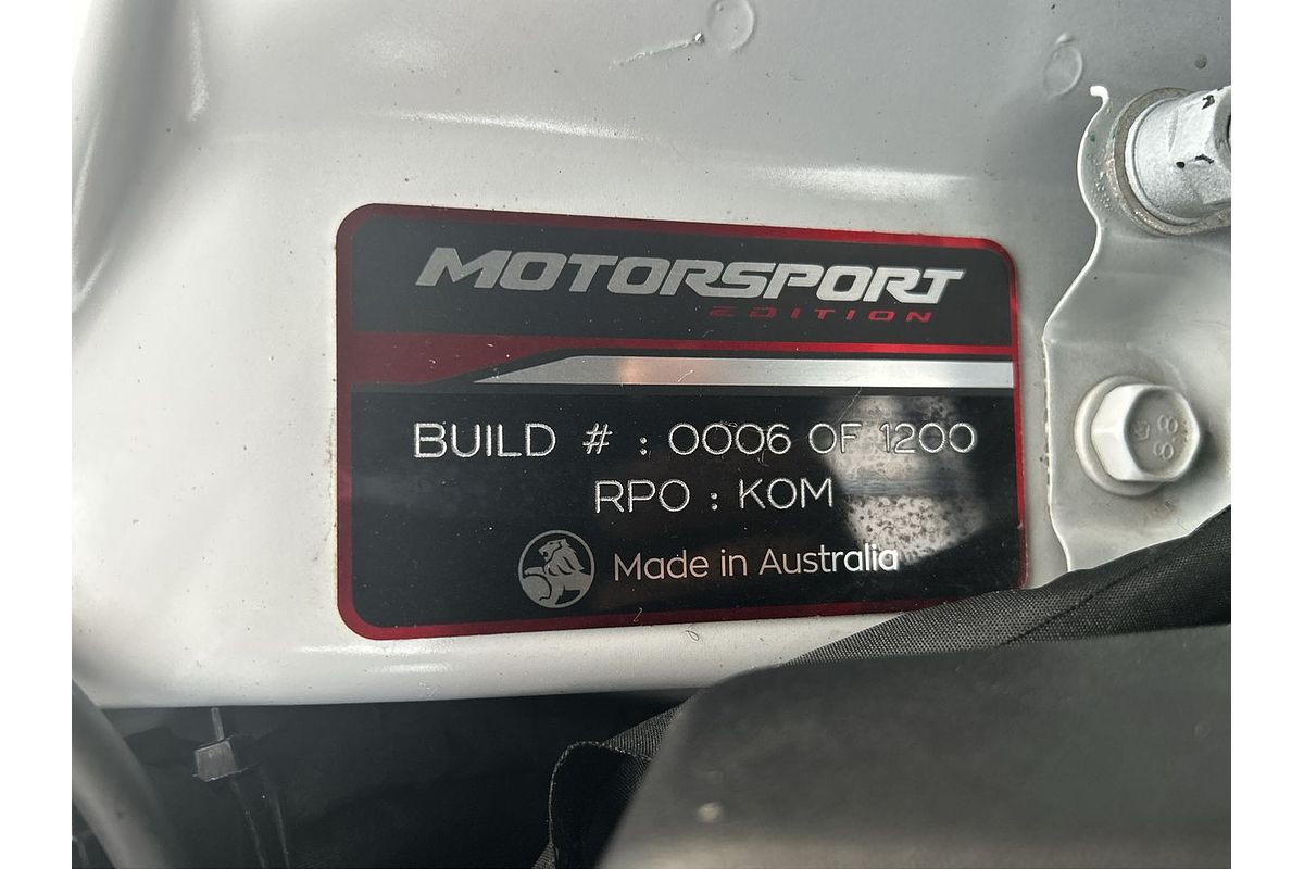 2017 Holden Commodore Motorsport Edition VF Series II