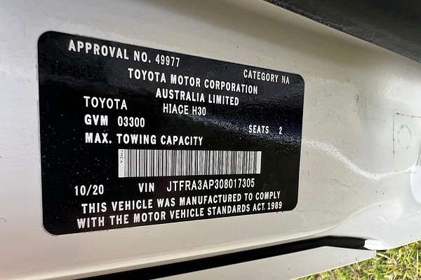 2020 Toyota Hiace GDH300R LWB