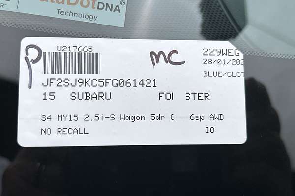 2015 Subaru Forester 2.5i-S S4
