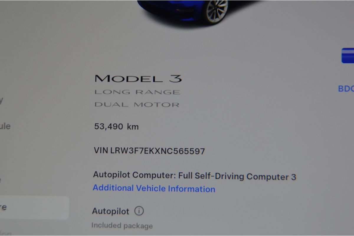 2022 Tesla Model 3 Long Range