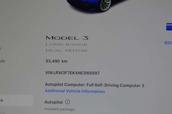 2022 Tesla Model 3 Long Range
