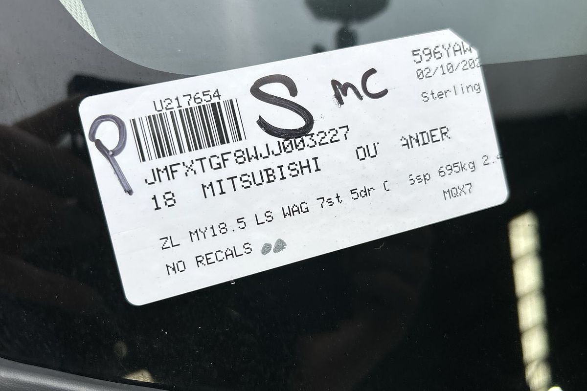 2018 Mitsubishi Outlander LS ZL