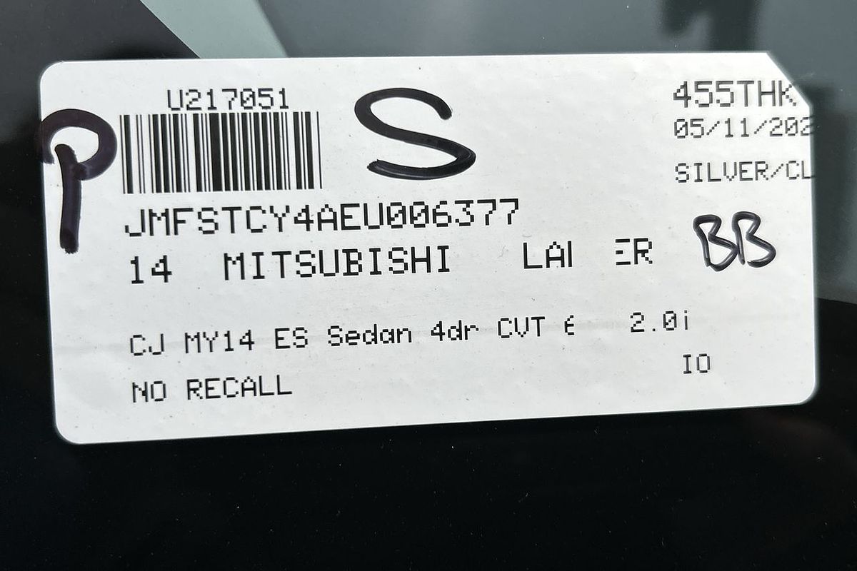 2014 Mitsubishi Lancer ES CJ