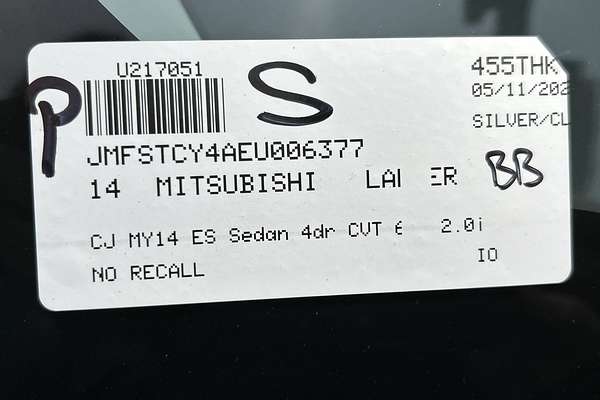 2014 Mitsubishi Lancer ES CJ