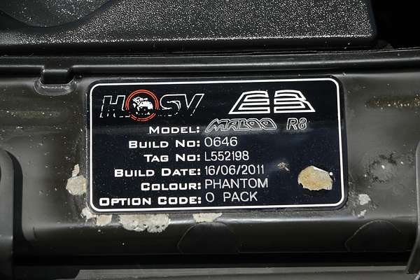 2011 Holden Special Vehicles Maloo R8 E Series 3 Rear Wheel Drive