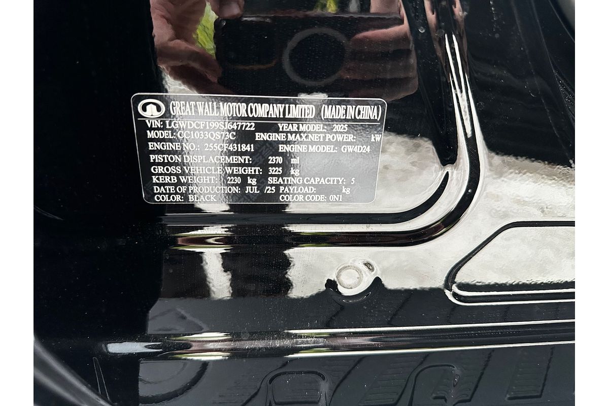 2025 GWM Cannon Lux NPW 4X4