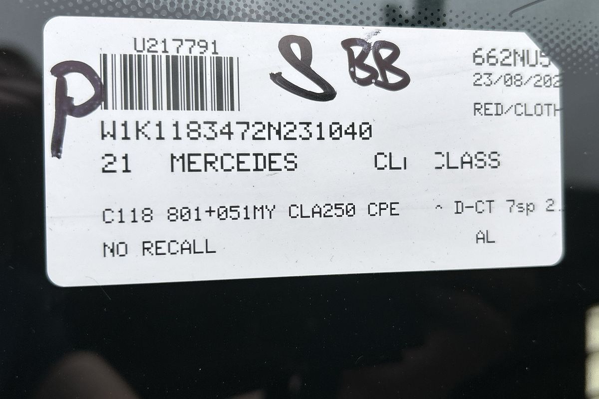 2021 Mercedes-Benz CLA-Class CLA250 C118
