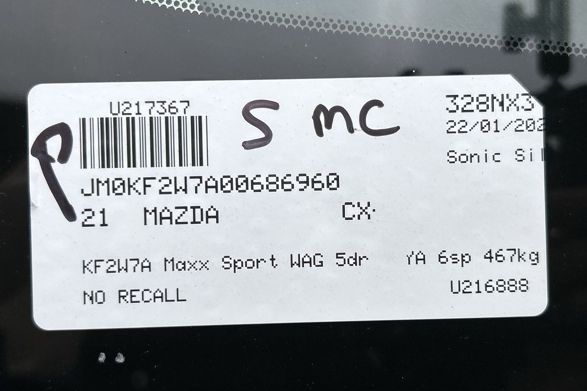 2021 Mazda CX-5 Maxx Sport KF Series
