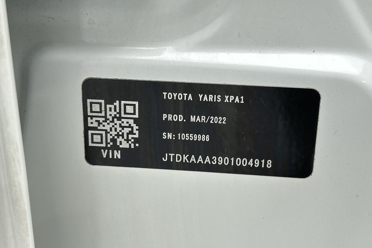 2022 Toyota Yaris Ascent Sport MXPA10R
