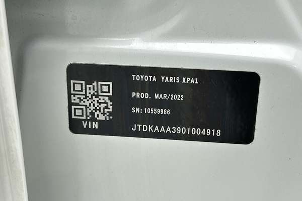 2022 Toyota Yaris Ascent Sport MXPA10R