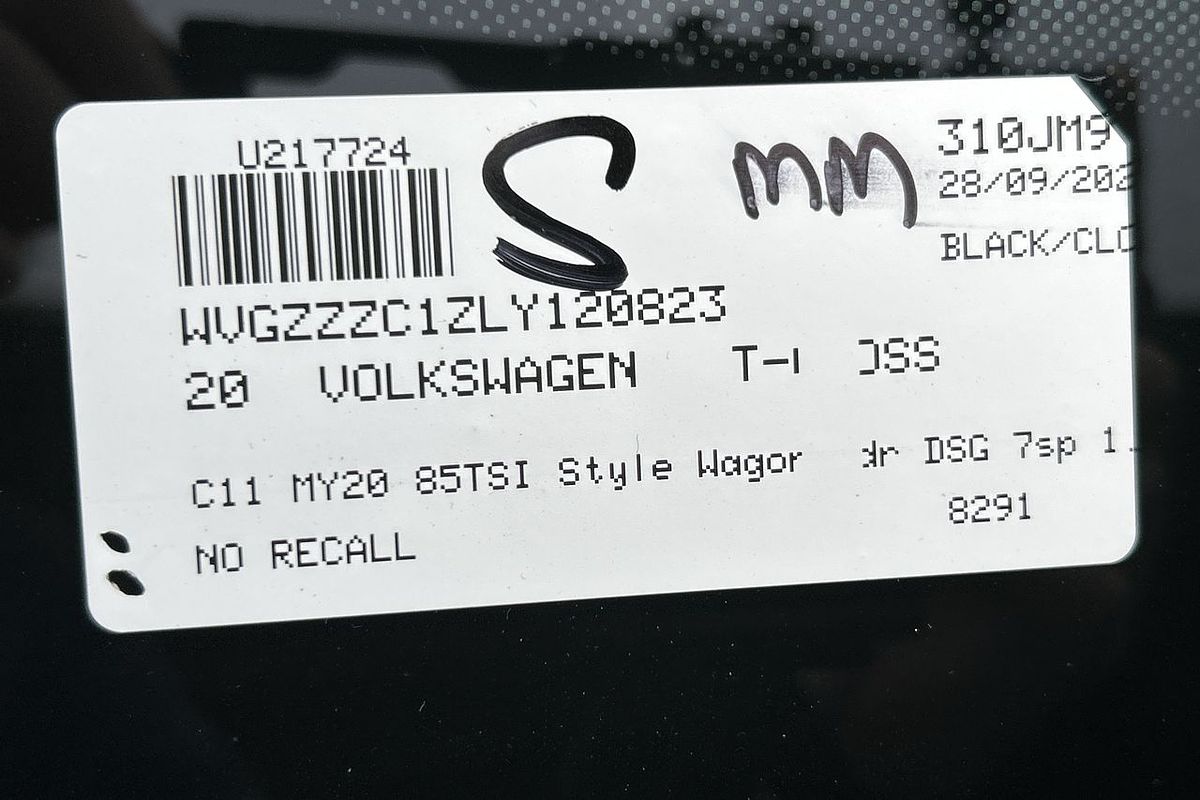 2020 Volkswagen T-Cross 85TSI Style C11