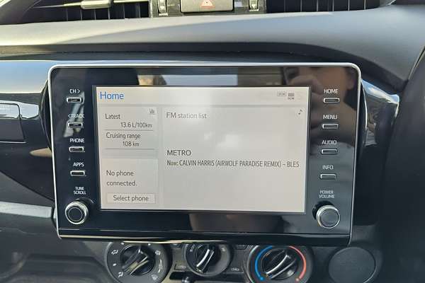 2022 Toyota Hilux Workmate TGN121R Rear Wheel Drive