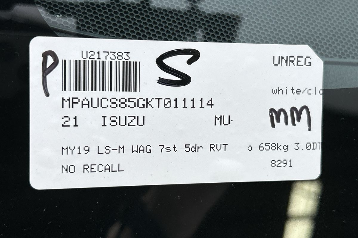 2021 Isuzu MU-X LS-M