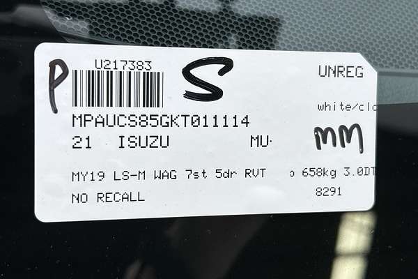 2021 Isuzu MU-X LS-M