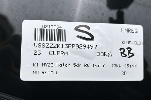 2023 CUPRA Born K1