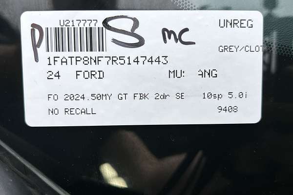 2024 Ford Mustang GT FO