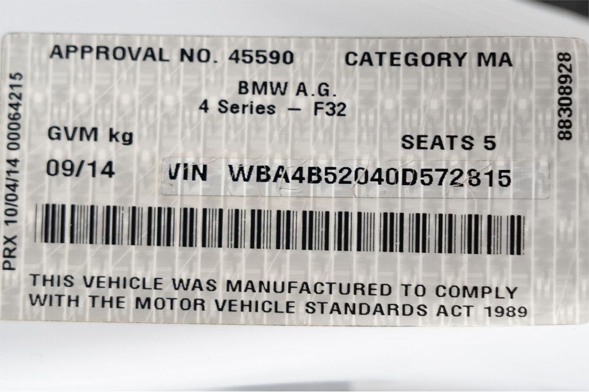 2014 BMW 4 Series 420d M Sport F36