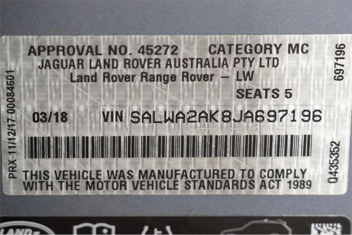 2018 Land Rover Range Rover Sport TDV6 SE L494