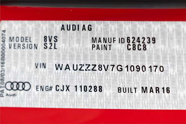2016 Audi S3 8V