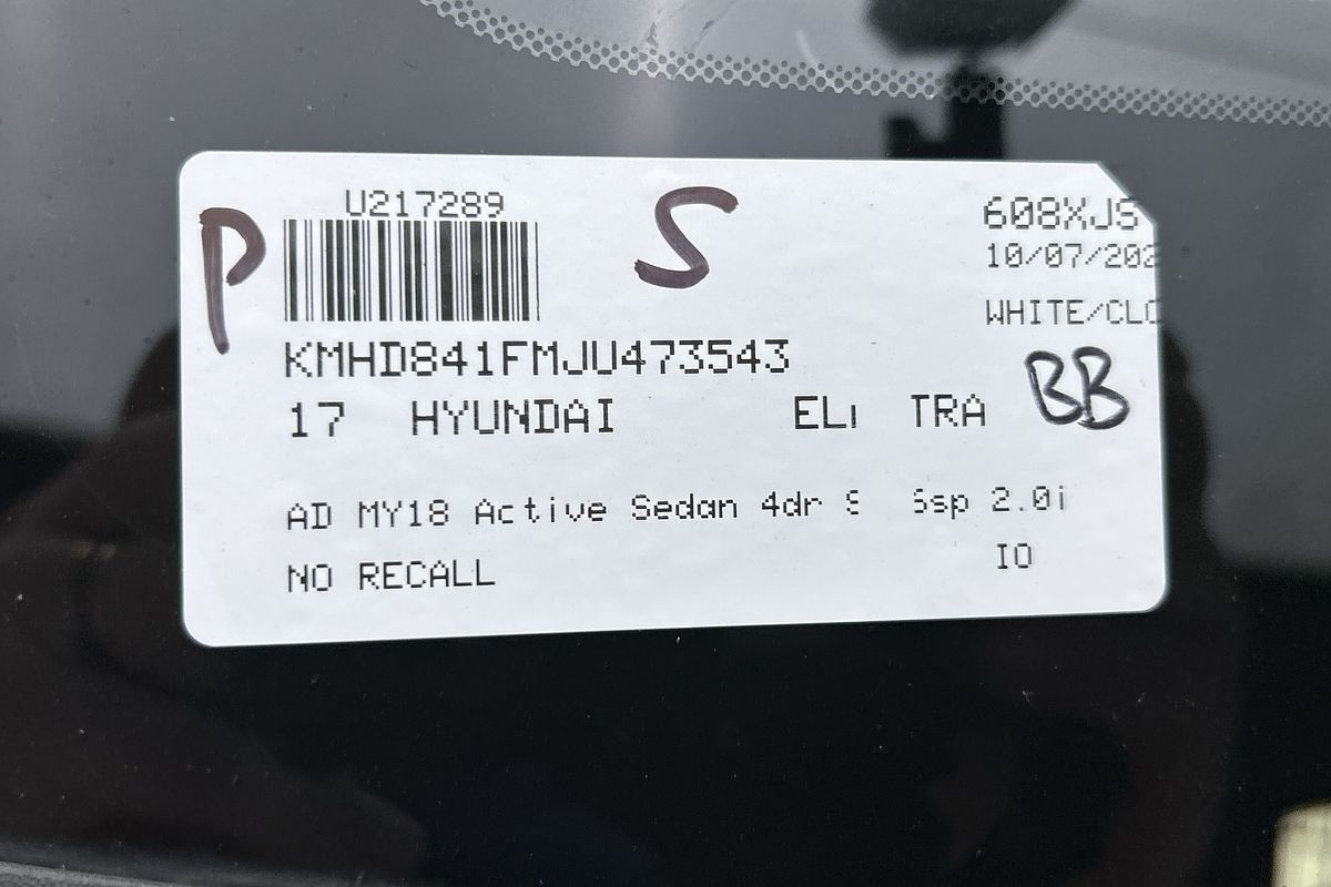 2017 Hyundai Elantra Active AD