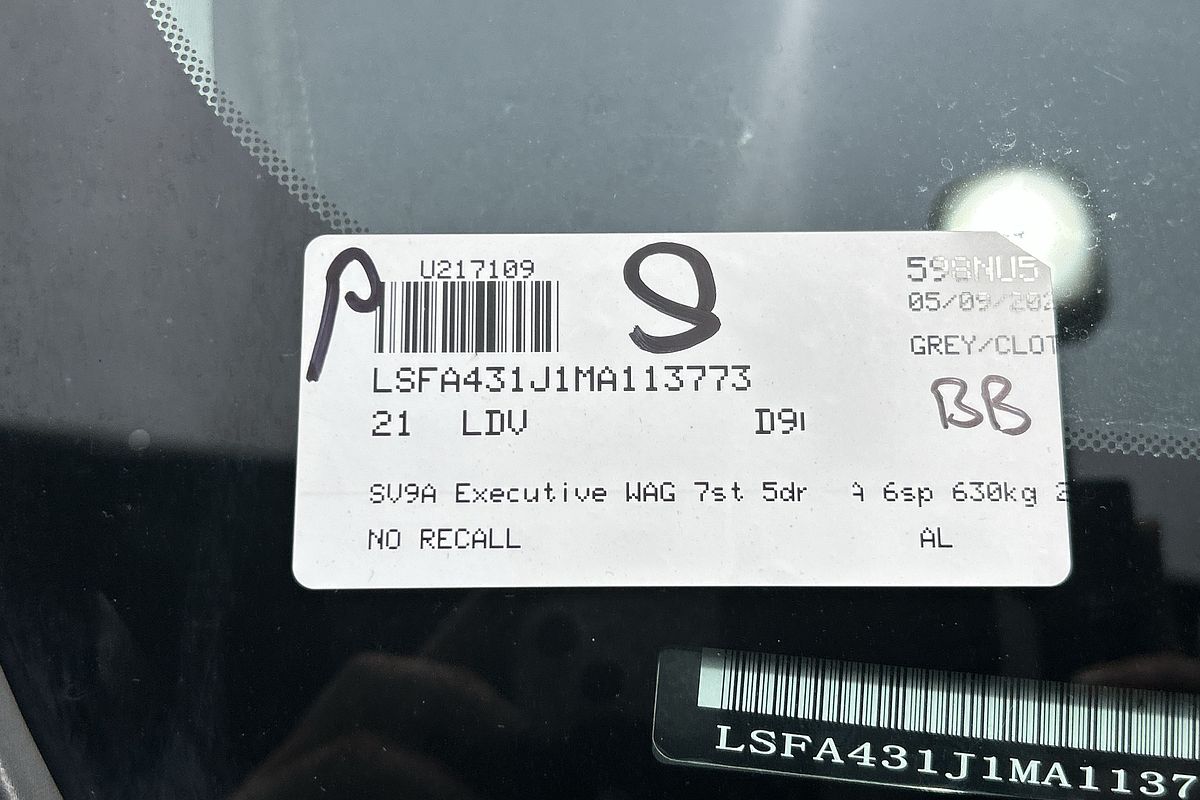 2021 LDV D90 Executive SV9A