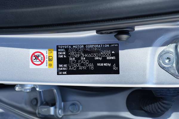 2018 Toyota Camry Ascent Sport ASV70R