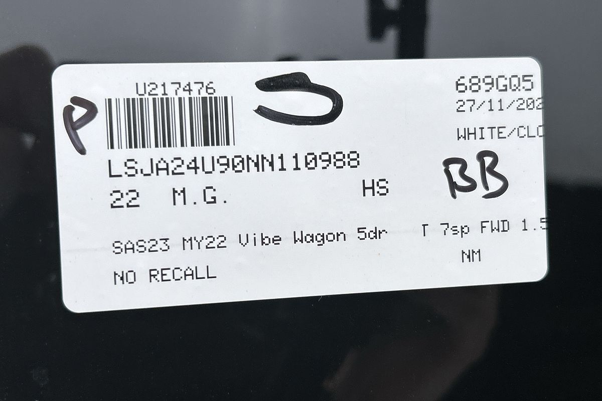 2022 MG HS Vibe SAS23