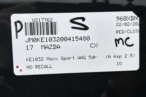 2017 Mazda CX-5 Maxx Sport KE Series 2