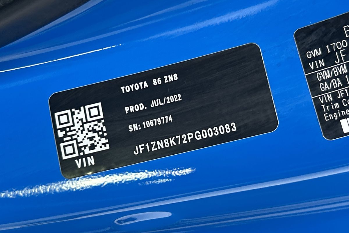 2022 Toyota GR86 GT ZN8