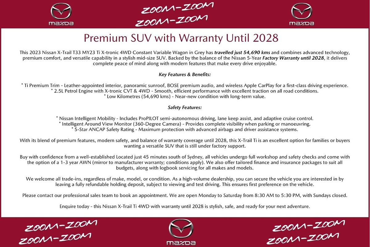 2023 Nissan X-TRAIL Ti T33
