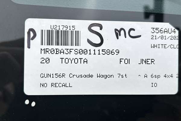 2020 Toyota Fortuner Crusade GUN156R