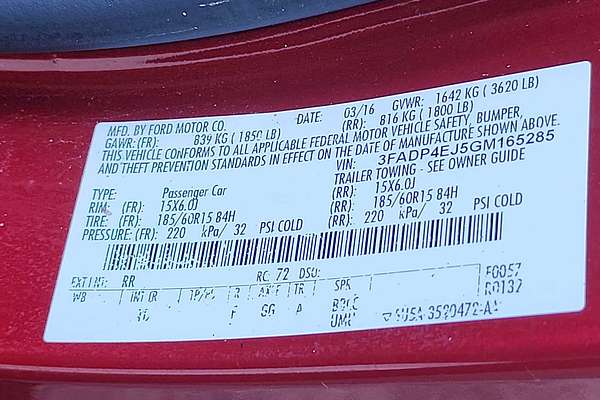 2016 Ford Fiesta SE