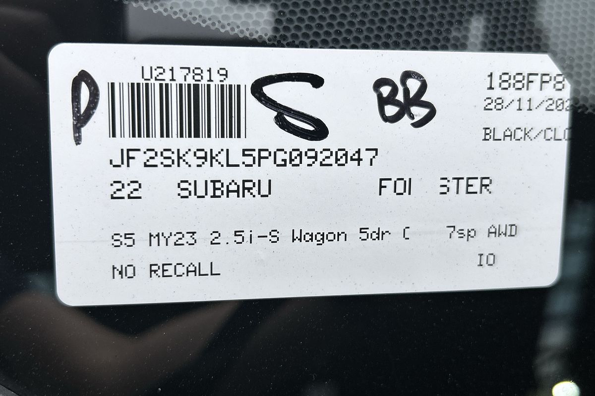 2022 Subaru Forester 2.5i-S S5