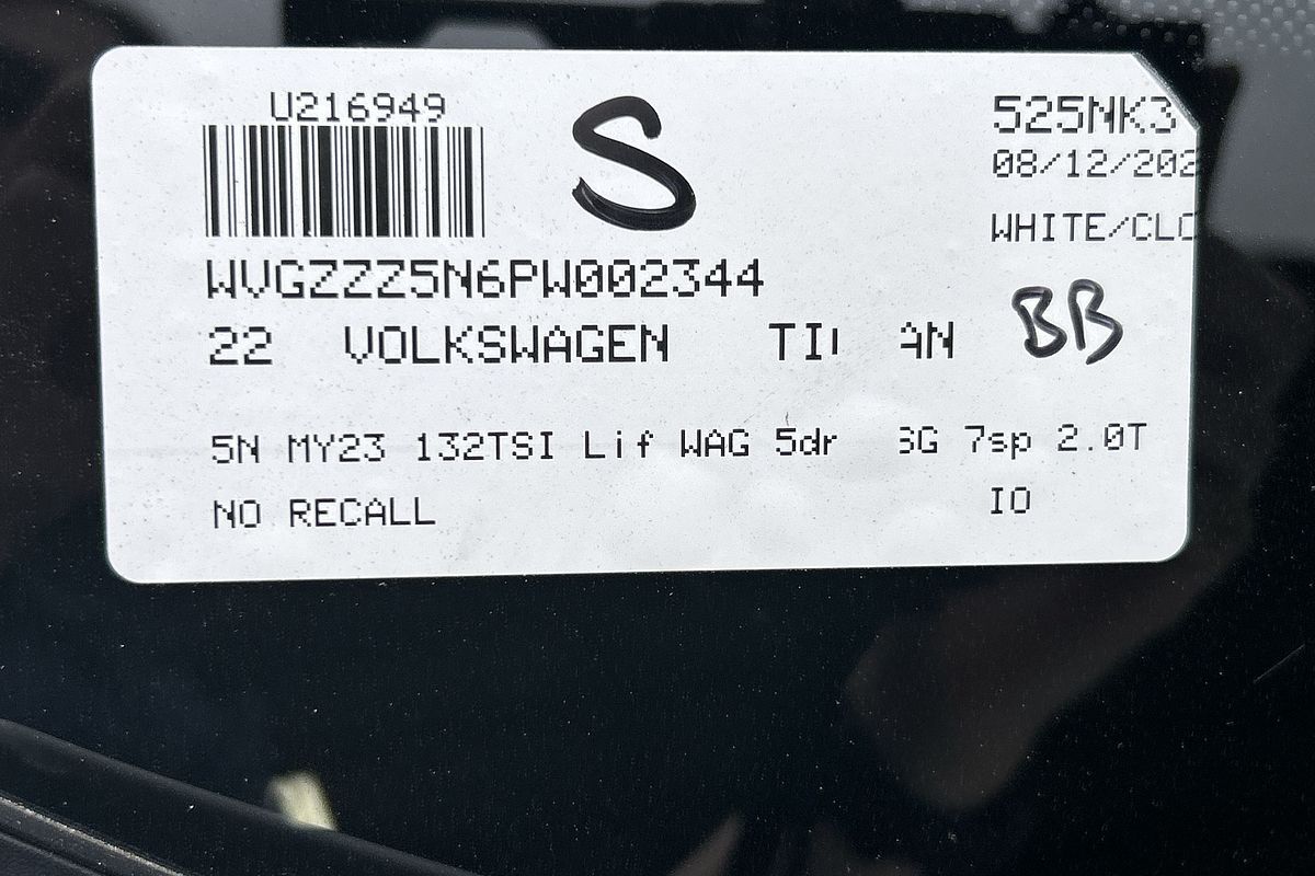 2022 Volkswagen Tiguan 132TSI Life 5N