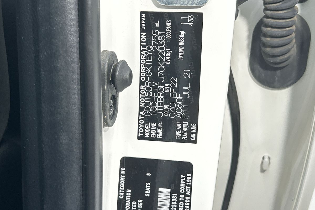 2021 Toyota Landcruiser Prado GX GDJ150R