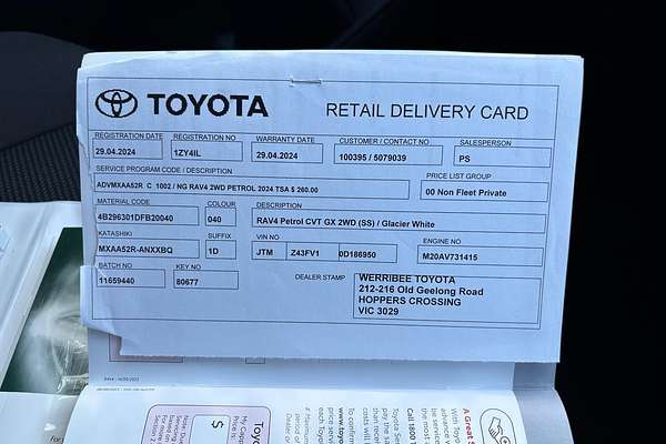 2024 Toyota RAV4 GX MXAA52R