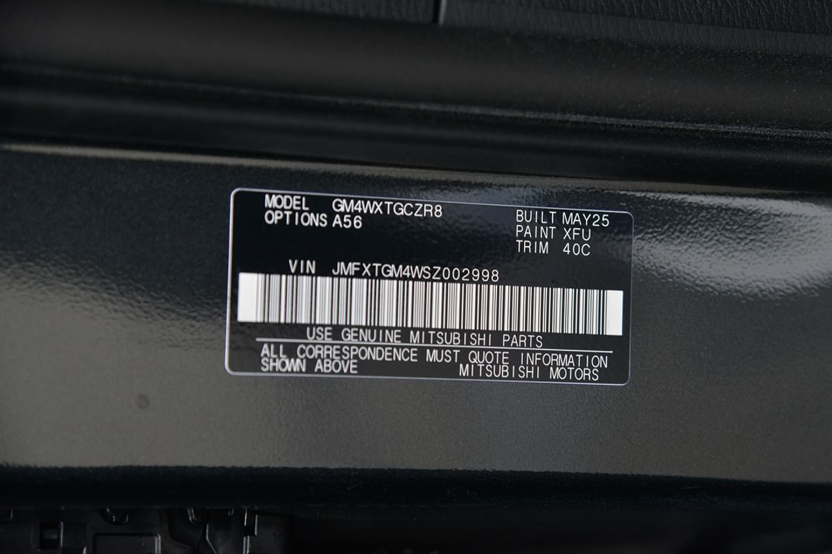 2025 Mitsubishi Outlander Exceed Tourer ZM