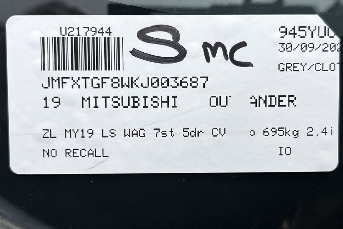 2019 Mitsubishi Outlander LS ZL