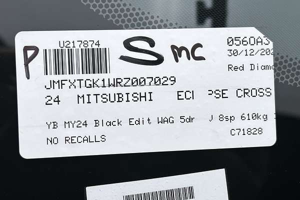 2024 Mitsubishi Eclipse Cross Black Edition YB