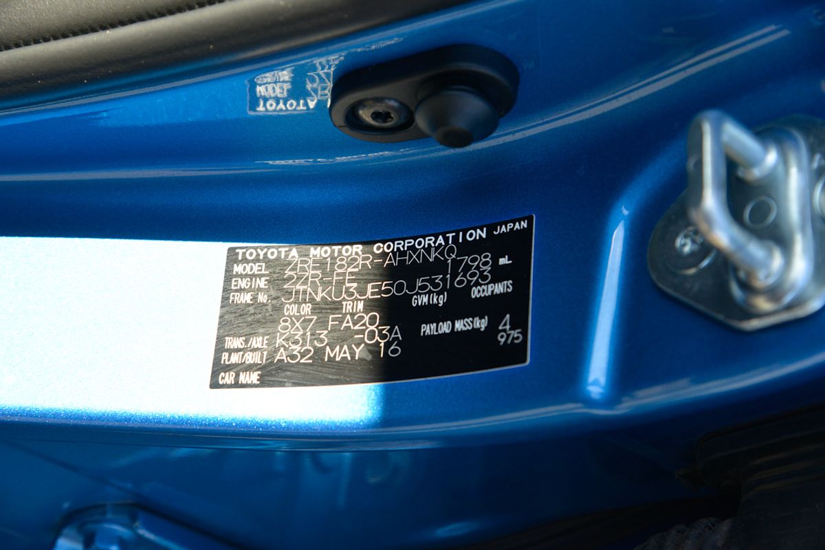 2016 Toyota Corolla Ascent Sport ZRE182R