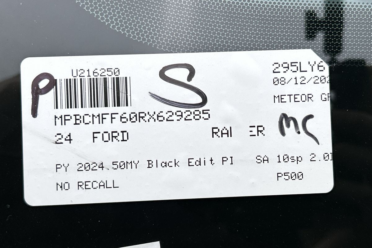 2024 Ford Ranger Black Edition 4X4 2.0L
