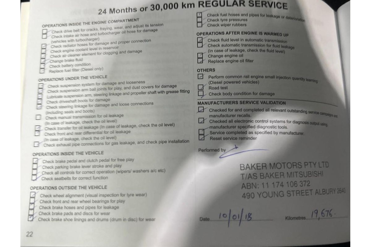 2015 Mitsubishi Triton GLX MQ 4X4