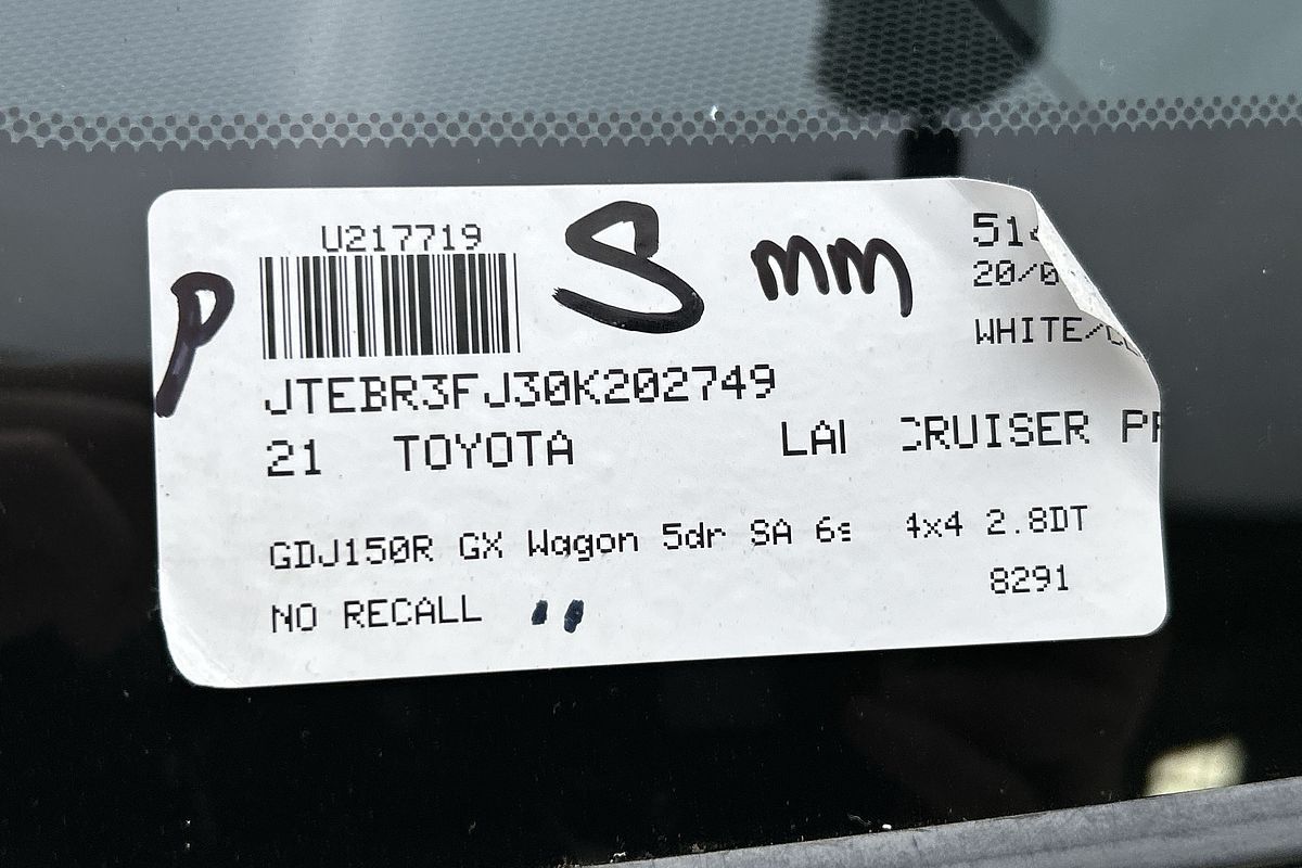 2021 Toyota Landcruiser Prado GX GDJ150R